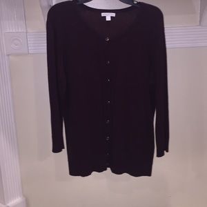 Burgundy cardigan New York & company